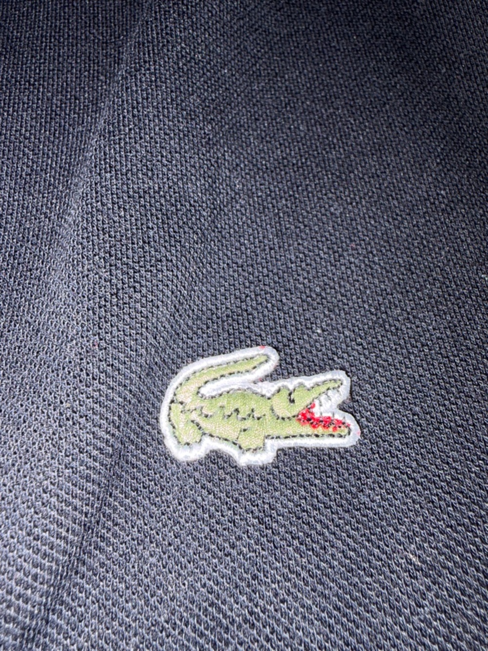Lacoste Black Polo with Green Crocodile Logo - Picture 3 of 4